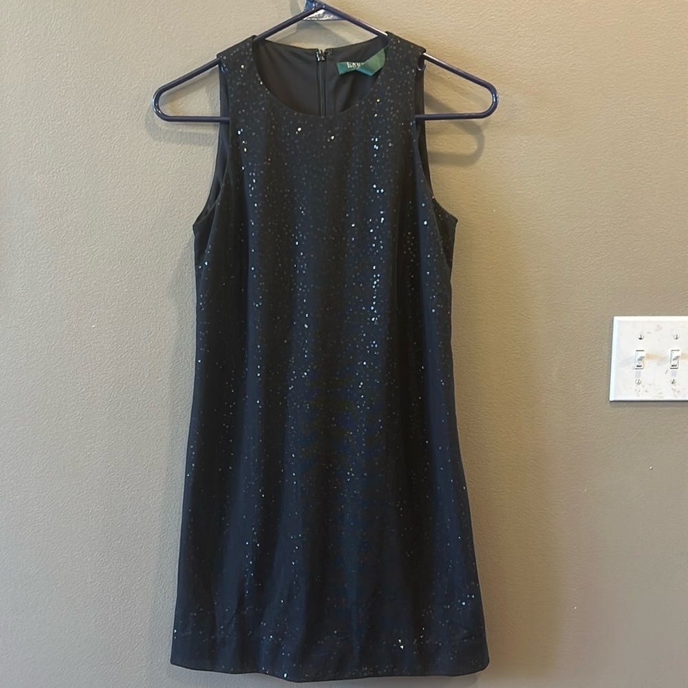 Ralph Lauren classic size 2 beautiful lined black with sequins